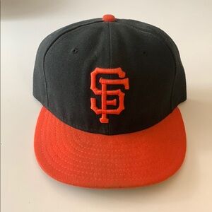 Kids Black and Orange Baseball Cap